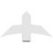 Ekena Millwork Bellingham Architectural Grade PVC Gable Bracket, 36"W x 18"H x 4"D x 6"F, 12/12 Pitch GBP036X18X0406BEL00 - alternate 2